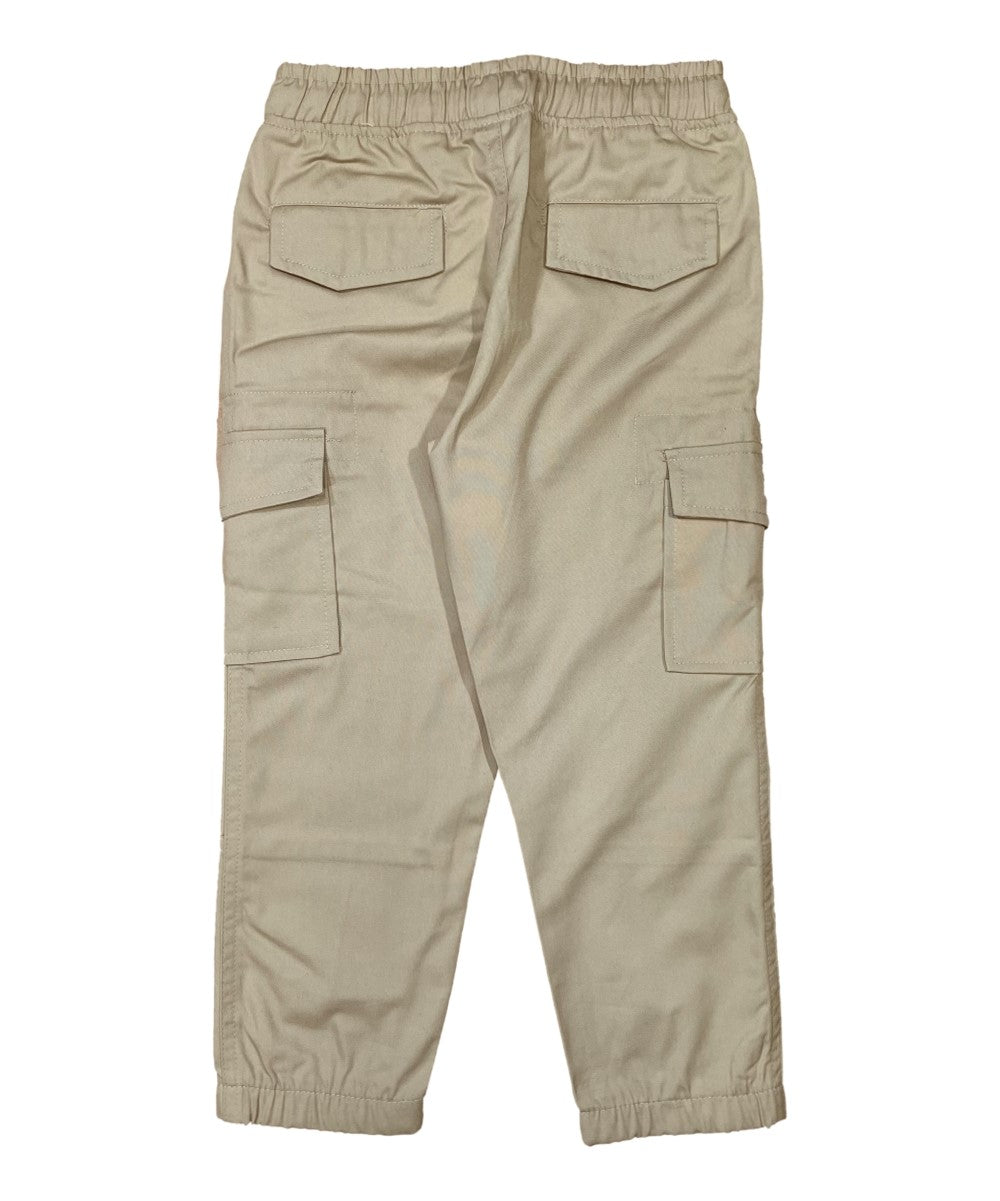 Boy Cargo Jogger Polyester Cotton Fabric - Navy, Khaki, School Uniform Pants, Elastic Waist, Sizes 4-16 (1 Piece)