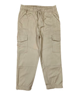 Boy Cargo Jogger Polyester Cotton Fabric - Navy, Khaki, School Uniform Pants, Elastic Waist, Sizes 4-16 (1 Piece)