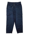 Boy Cargo Jogger Polyester Cotton Fabric - Navy, Khaki, School Uniform Pants, Elastic Waist, Sizes 4-16 (1 Piece)