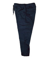 Boy Cargo Jogger Polyester Cotton Fabric - Navy, Khaki, School Uniform Pants, Elastic Waist, Sizes 4-16 (1 Piece)
