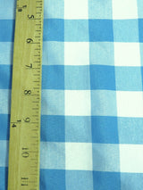 Lavender Checkered Gingham Poly Cotton Fabric By The Yard