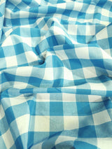 Lavender Checkered Gingham Poly Cotton Fabric By The Yard