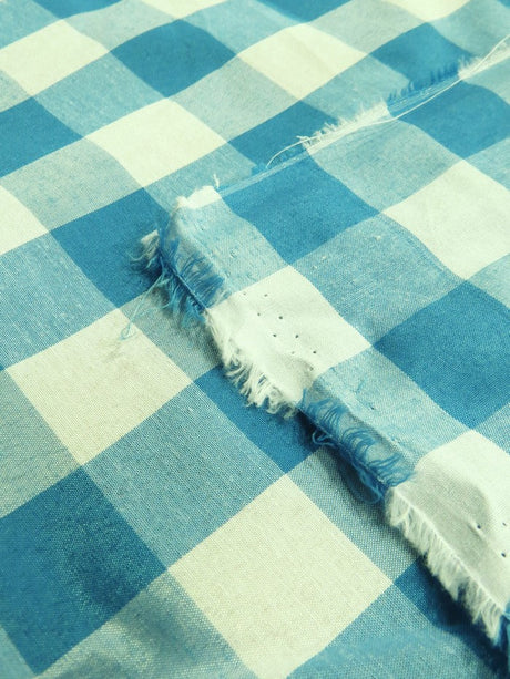 Lavender Checkered Gingham Poly Cotton Fabric By The Yard