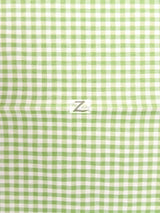 Mini Checkered Gingham Poly Cotton Fabric Mint