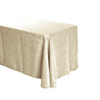 Champagne Crinkle Crushed Taffeta Rectangular Tablecloth 90 x 156″