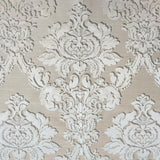Chandler Fabric Polyester Rayon Fabric - Shiny Damask, 55" Width (1 Yard)