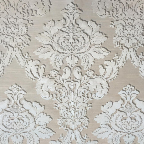 Chandler Fabric Polyester Rayon Fabric - Shiny Damask, 55" Width (1 Yard)