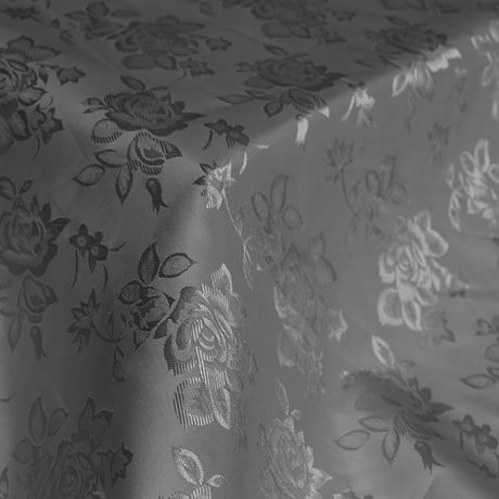 Floral Jacquard Satin Fabric - Floral Woven Brocade, 60" Width