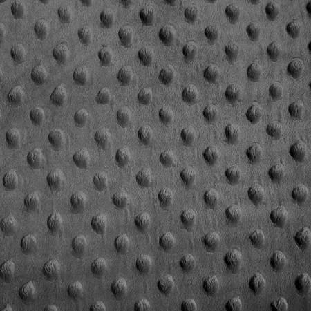 Charcoal Minky Dimple Dot Fabric