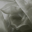 Charcoal Sparkle Crystal Sheer Organza Fabric - Charcoal, Sparkle, 60" Width