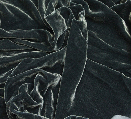 Premium Silk Rayon Velvet Fabric - Azalea, 45" Width (1 Yard)