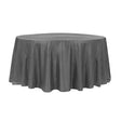 120″ Charcoal Crinkle Crushed Taffeta Round Tablecloth