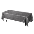 Charcoal Crinkle Crushed Taffeta Rectangular Tablecloth 60 x 108″