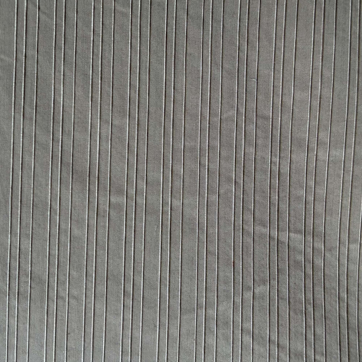 Charlotte Thin Stripe Silk Fabric - Beige Thin Stripe, 54" Width (1 Yard)