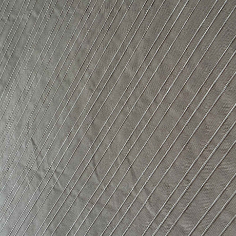 Charlotte Thin Stripe Silk Fabric - Beige Thin Stripe, 54" Width (1 Yard)