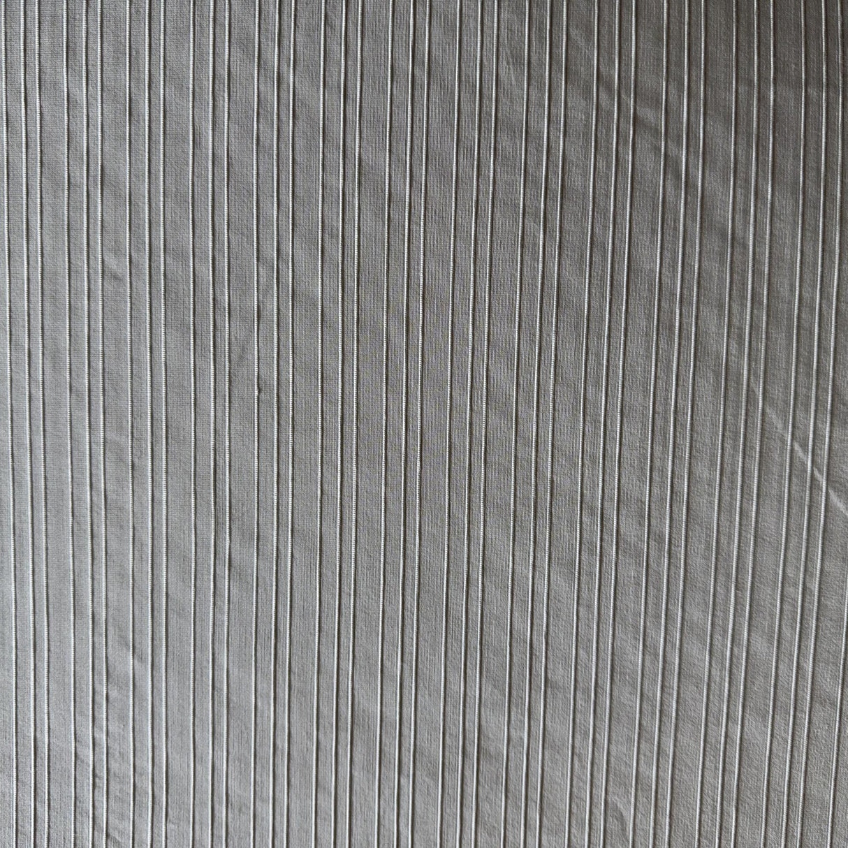 Charlotte Thin Stripe Silk Fabric - Beige Thin Stripe, 54" Width (1 Yard)
