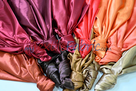 Charmeuse Satin Polyester Fabric - Solid, 58/60" Width, Multiple Colors (1 Yard)