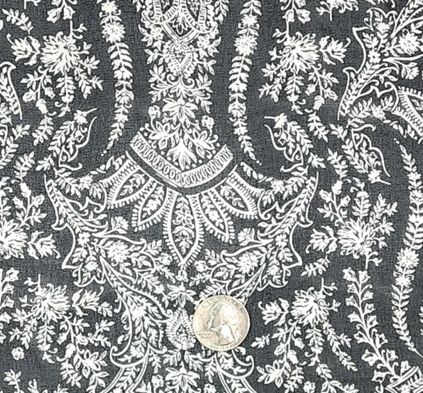 Chiffon Black Fabric Lightweight Sheer Polyester, 58/60" Wide Flowing 1 Yard Apparel Fabric