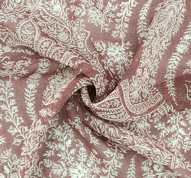 Chelsea Chiffon Polyester Fabric - Rose, 58/60" Width