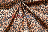 Cheetah Charmeuse Satin Fabric - Cheetah Print, 58/60" Width