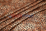 Cheetah Charmeuse Satin Fabric - Cheetah Print, 58/60" Width