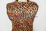 Cheetah Charmeuse Satin Fabric - Cheetah Print, 58/60" Width