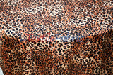 Cheetah Charmeuse Satin Fabric - Cheetah Print, 58/60" Width
