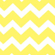 1″ One Inch Chevron Yellow and White Poly Cotton Fabric,