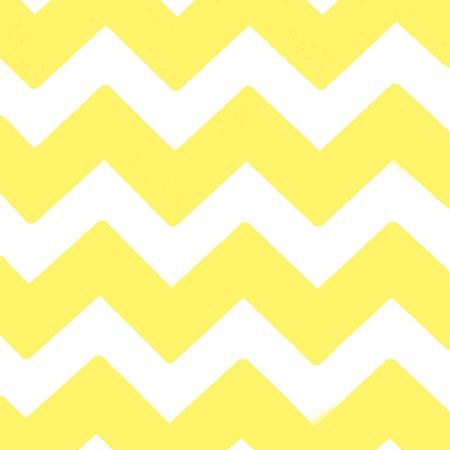 1″ One Inch Chevron Yellow and White Poly Cotton Fabric,