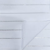 Chicago Foiled Line Nylon Spandex Fabric - Foiled Line, Black/Silver, Black/Gold, White/Silver, 55/56" Width (1 Yard)