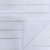 Foiled Line Spandex Fabric Black Silver