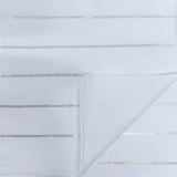 Chicago Foiled Line Spandex Fabric - Black/Silver, Black/Gold, White/Silver, 55/56" Width (1 Yard)