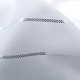 Chicago Foiled Line Nylon Spandex Fabric - Foiled Line, Black/Silver, Black/Gold, White/Silver, 55/56" Width (1 Yard)