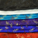 Oriental Bamboo Brocade Polyester Fabric - Bamboo Jacquard, 45" Width (1 Yard)