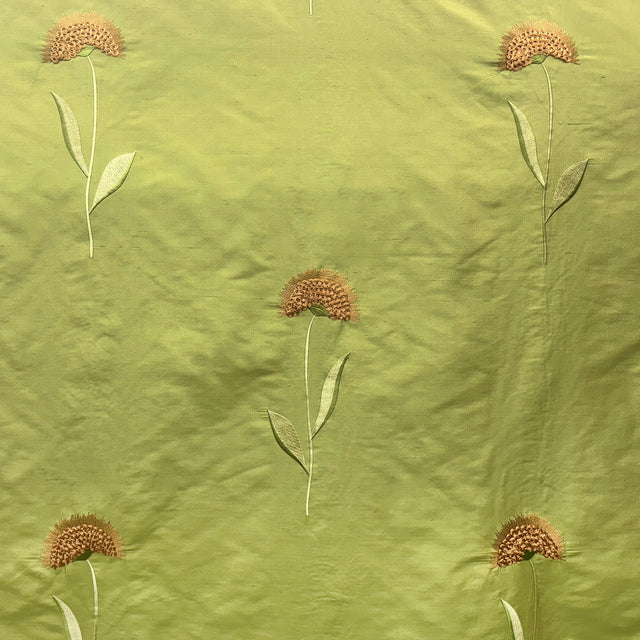Chloe Fabric Silk Fabric - Floral Embroidered, 54" Width (1 Yard)