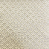 Chuck Cotton Polyester Fabric - Embossed Geometric Circular Pattern, Natural/Washed, 58" Width (1 Yard)