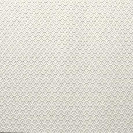 Chuck Cotton Polyester Fabric - Embossed Geometric Circular Pattern, Natural/Washed, 58" Width (1 Yard)