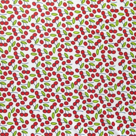 Swim Knit Cherries Poly Spandex Swimsuit Fabric
