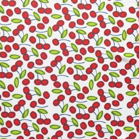 Swim Knit Cherries Poly Spandex Swimsuit Fabric
