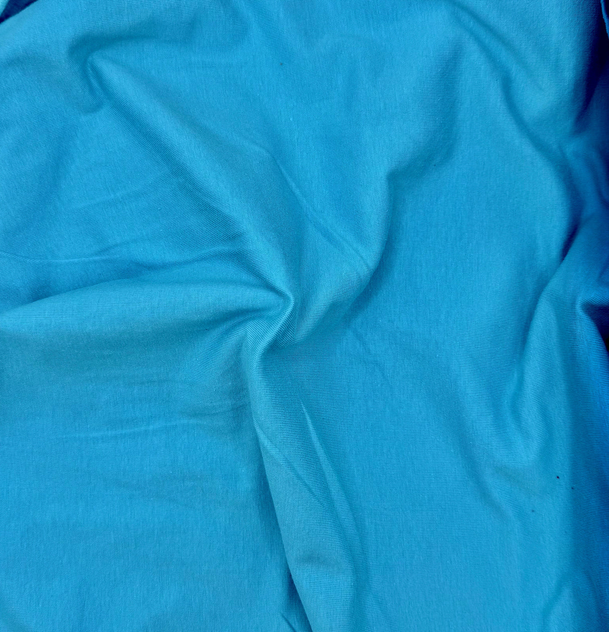 Cotton Spandex Jersey Knit Fabric Aqua 4-Way Stretch