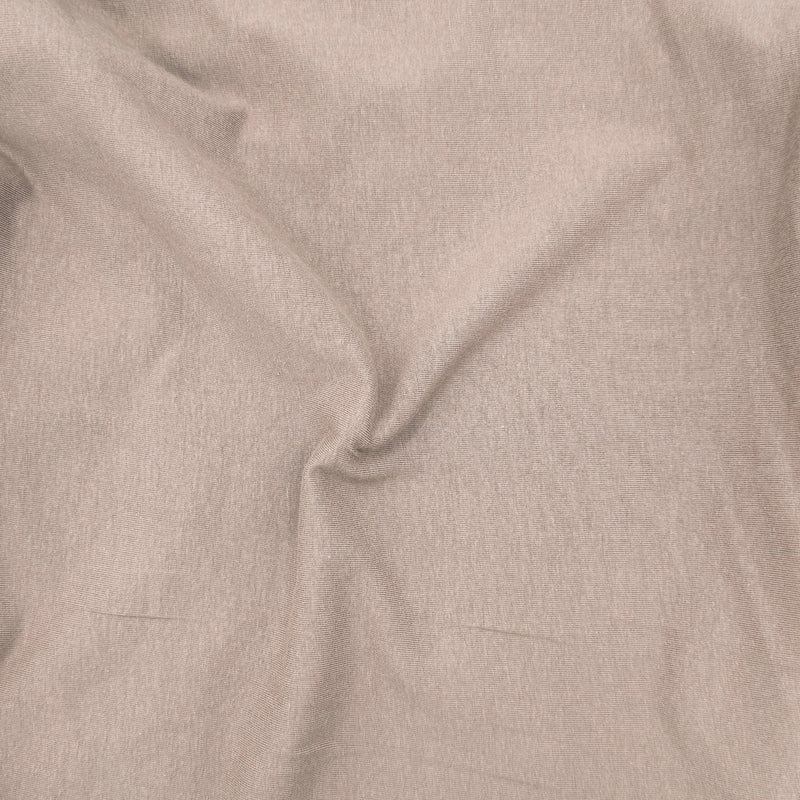 Cotton Spandex Jersey Fabric Coffee 4-Way Stretch