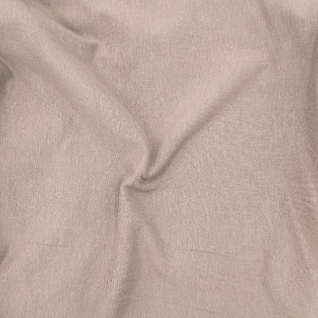 Cotton Spandex Jersey Fabric Coffee 4-Way Stretch