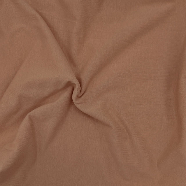 Cotton Spandex Jersey Fabric Dark Mocha 4-Way Stretch