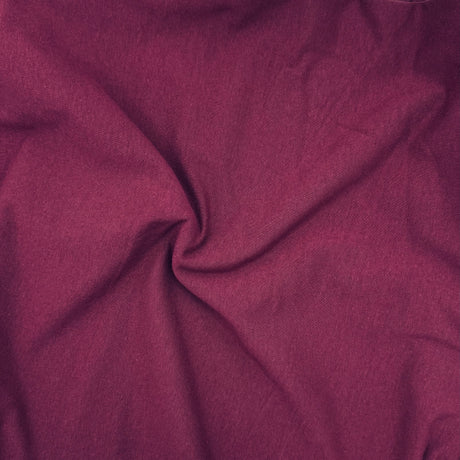 Cotton Spandex Jersey Knit Fabric Maroon 4-Way Stretch