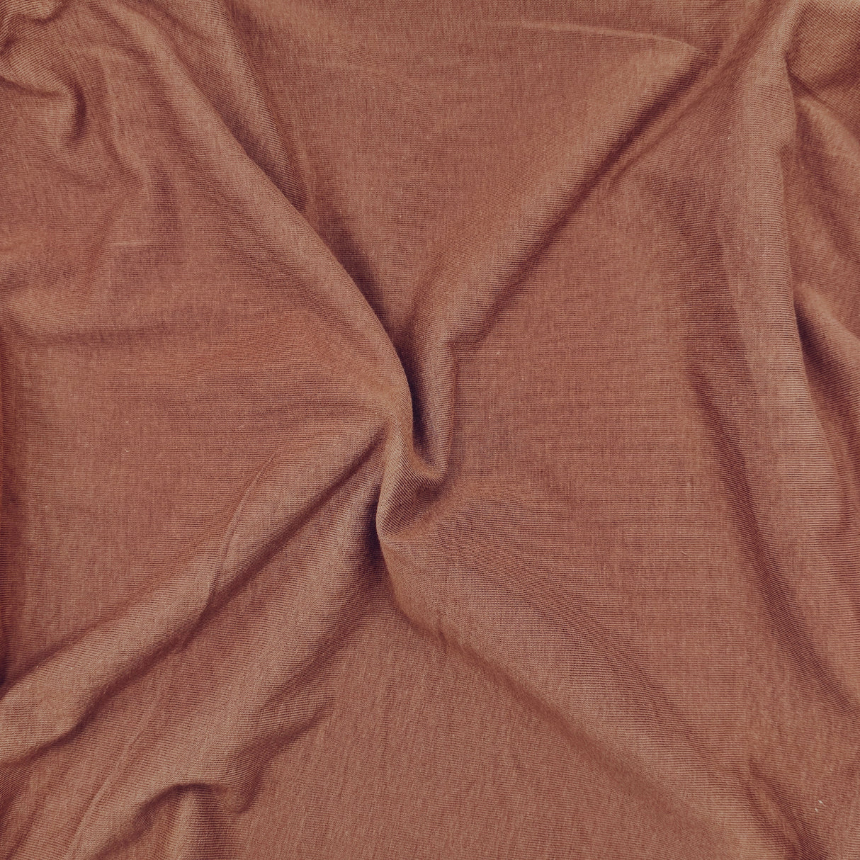 Cotton Spandex Jersey Knit Fabric 4-Way Stretch Mocha Brown