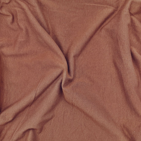 Cotton Spandex Jersey Knit Fabric 4-Way Stretch Mocha Brown