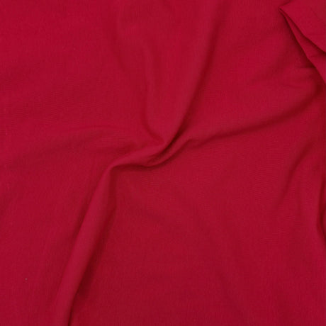Cotton Spandex Jersey Knit Fabric Red 4-Way Stretch