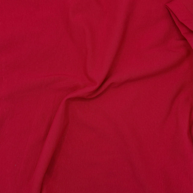 Cotton Spandex Jersey Knit Fabric Red 4-Way Stretch