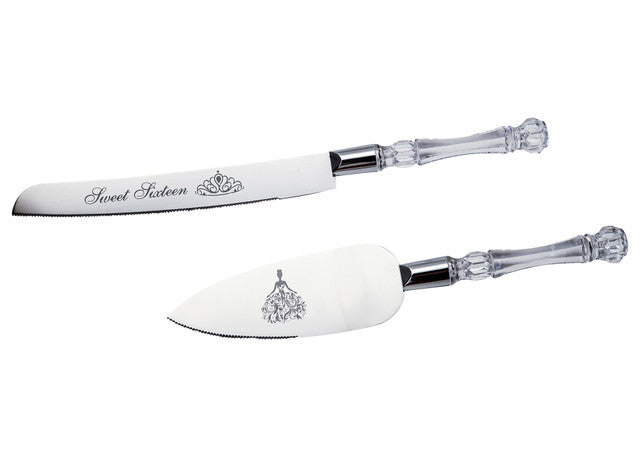 Sweet Sixteen Cake Knife Server Set Bulk Wholesale Deal