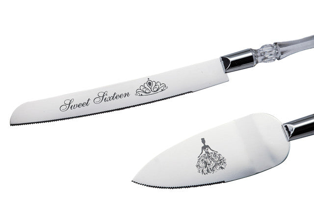 Sweet Sixteen Cake Knife Server Set Bulk Wholesale Deal